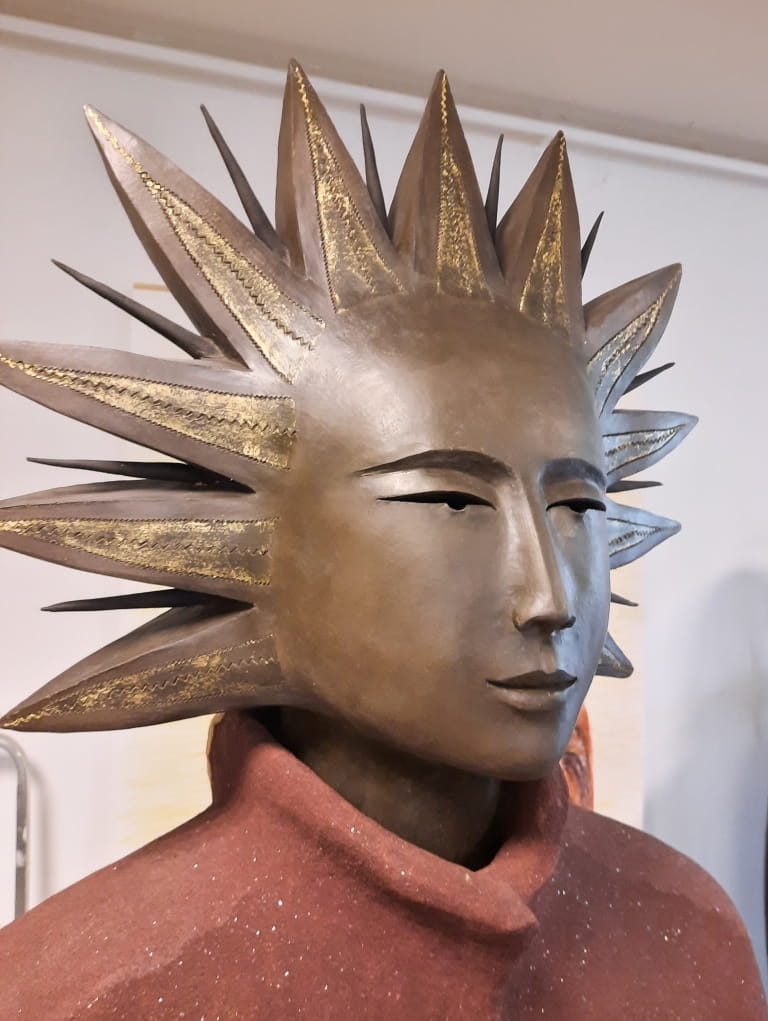la vie tête sculptures grands formats
