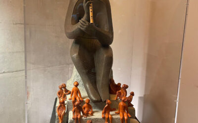 Inauguration du Don de la sculpture « Joueur de flûte »